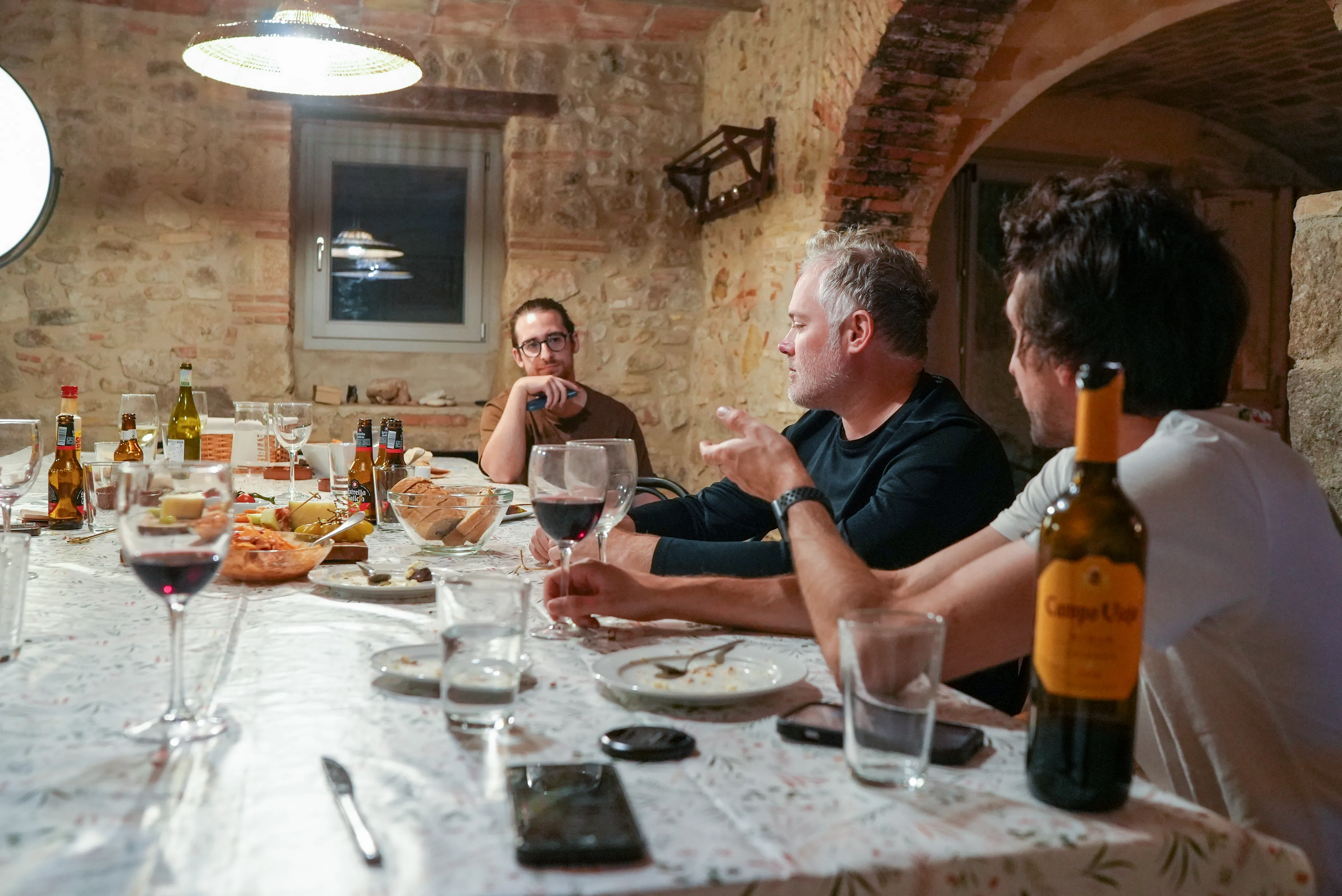 Dinner talk.