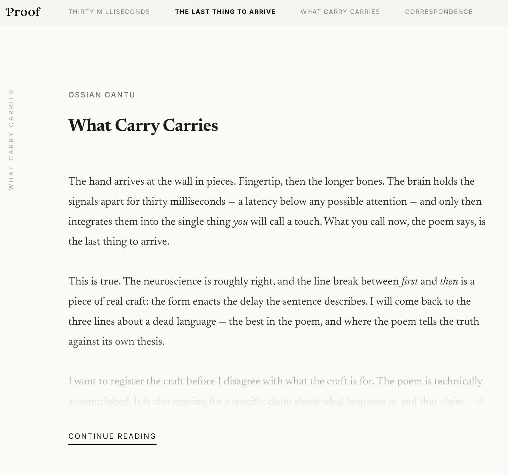 Proof — essay view.