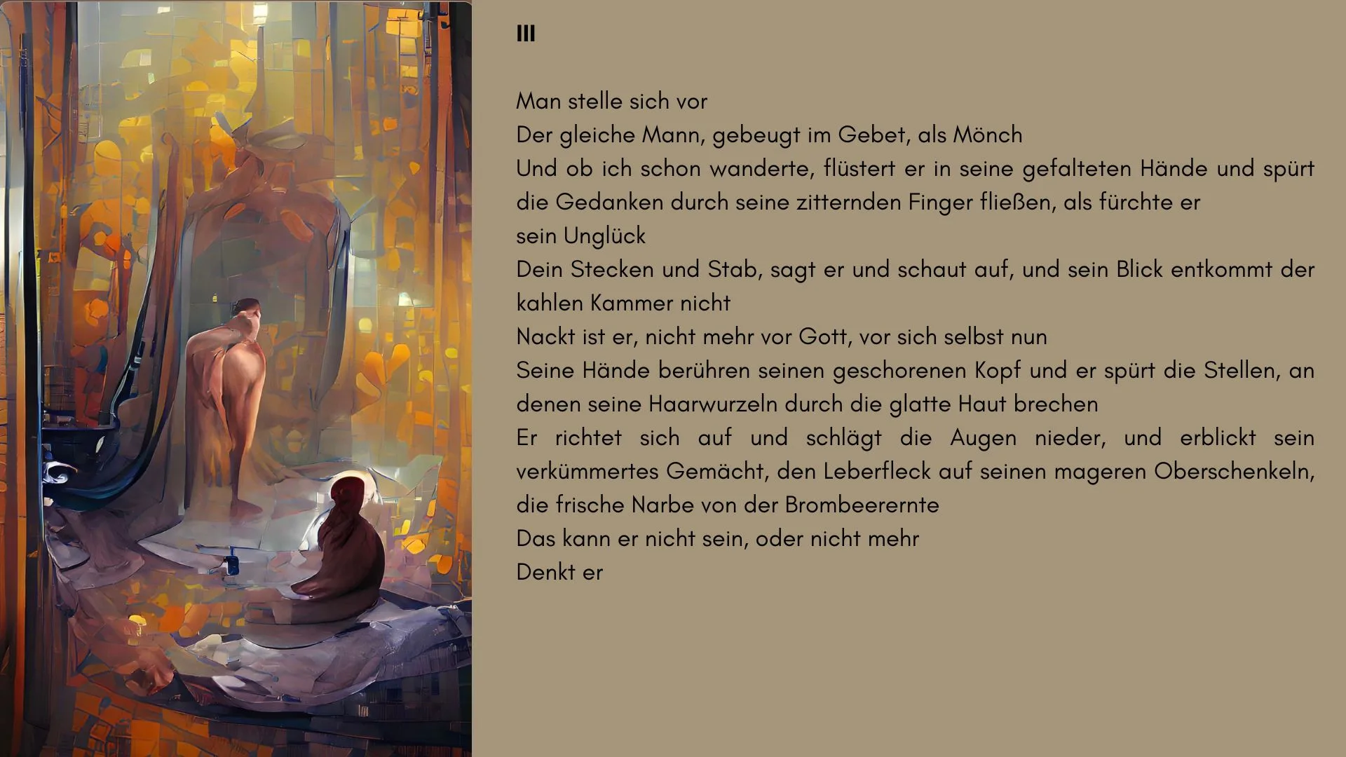Man stelle sich vor — III.