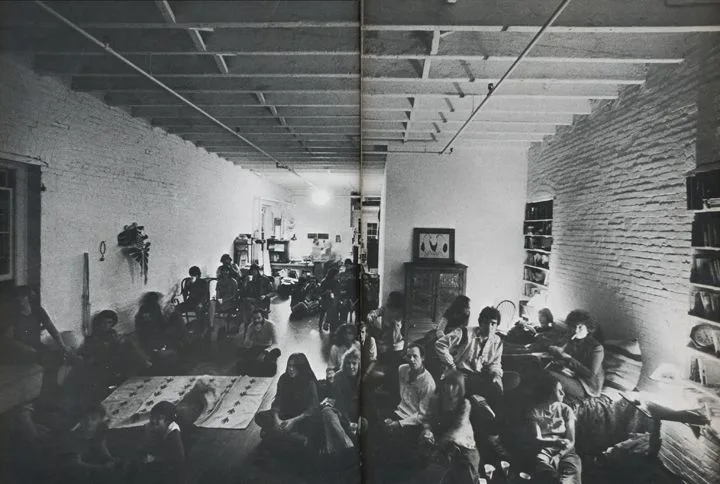 A reference image from the 428 pitch deck — a SoHo loft scene.