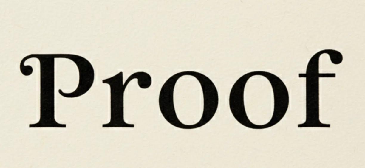 Proof — wordmark.